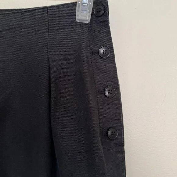 Madewell Side-Button Tapered Crop Pants Style#NC374 Size 4